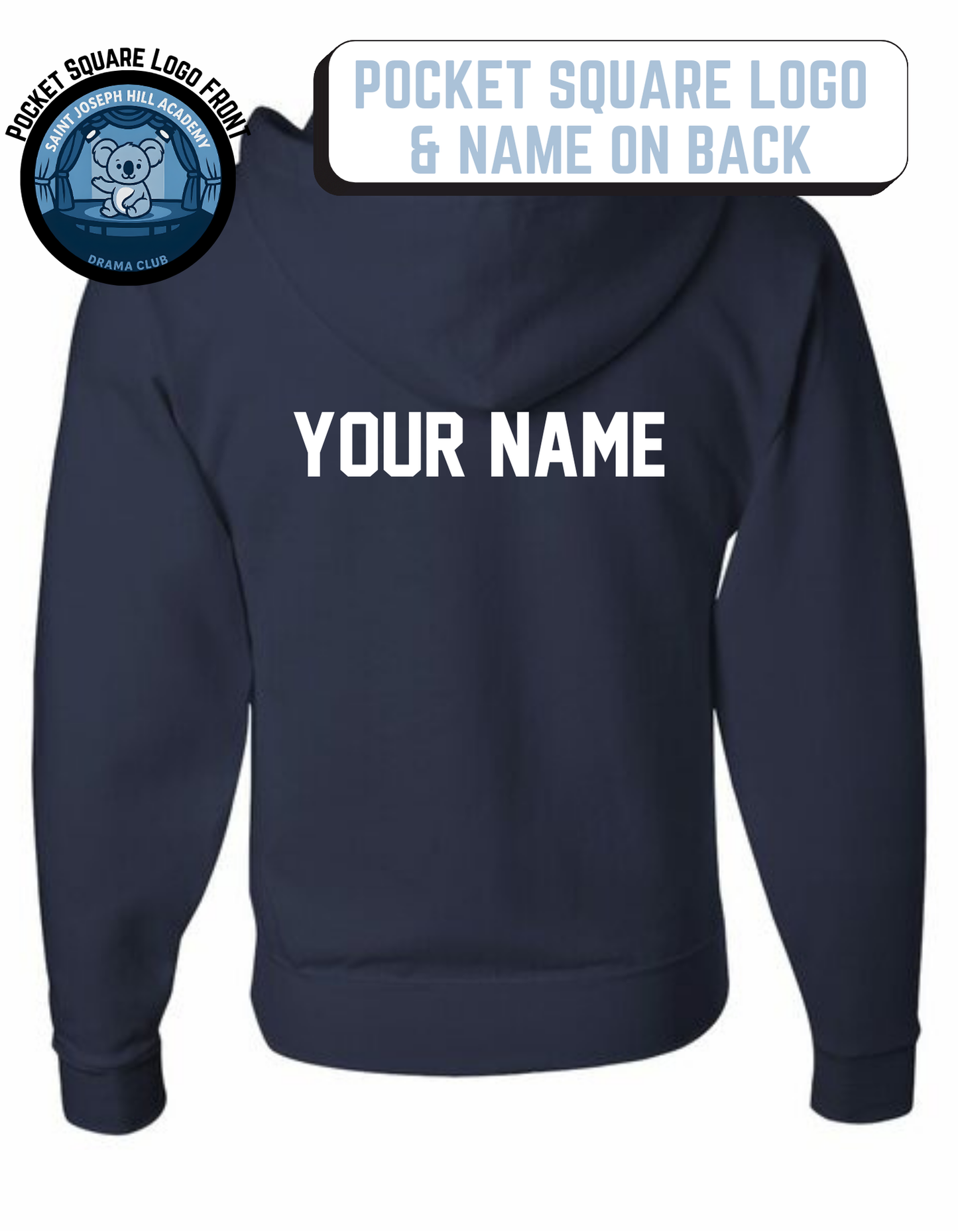 Personalized Hill Drama Koala Logo Zip Up Hoodie