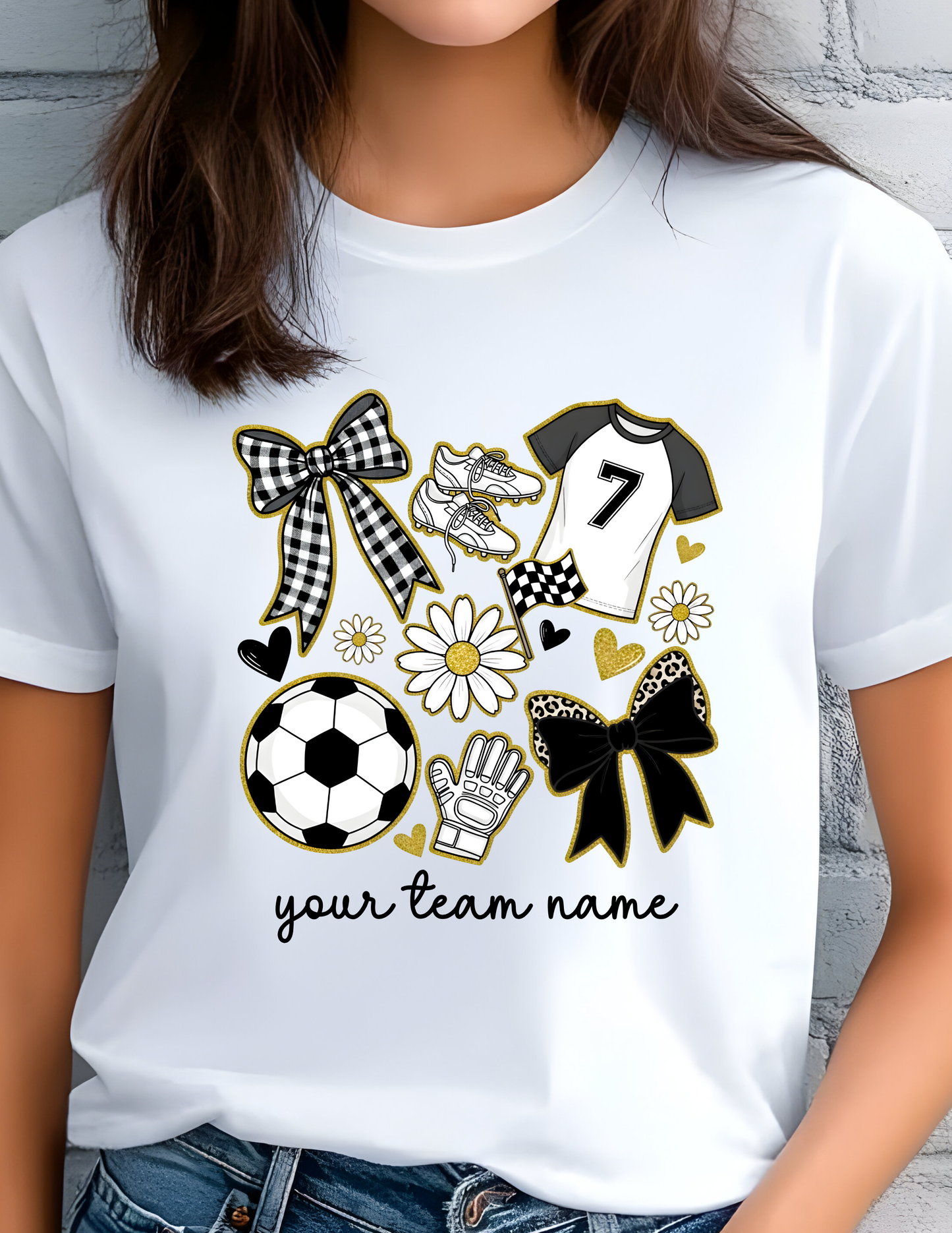 Kids Coquette Soccer Tee