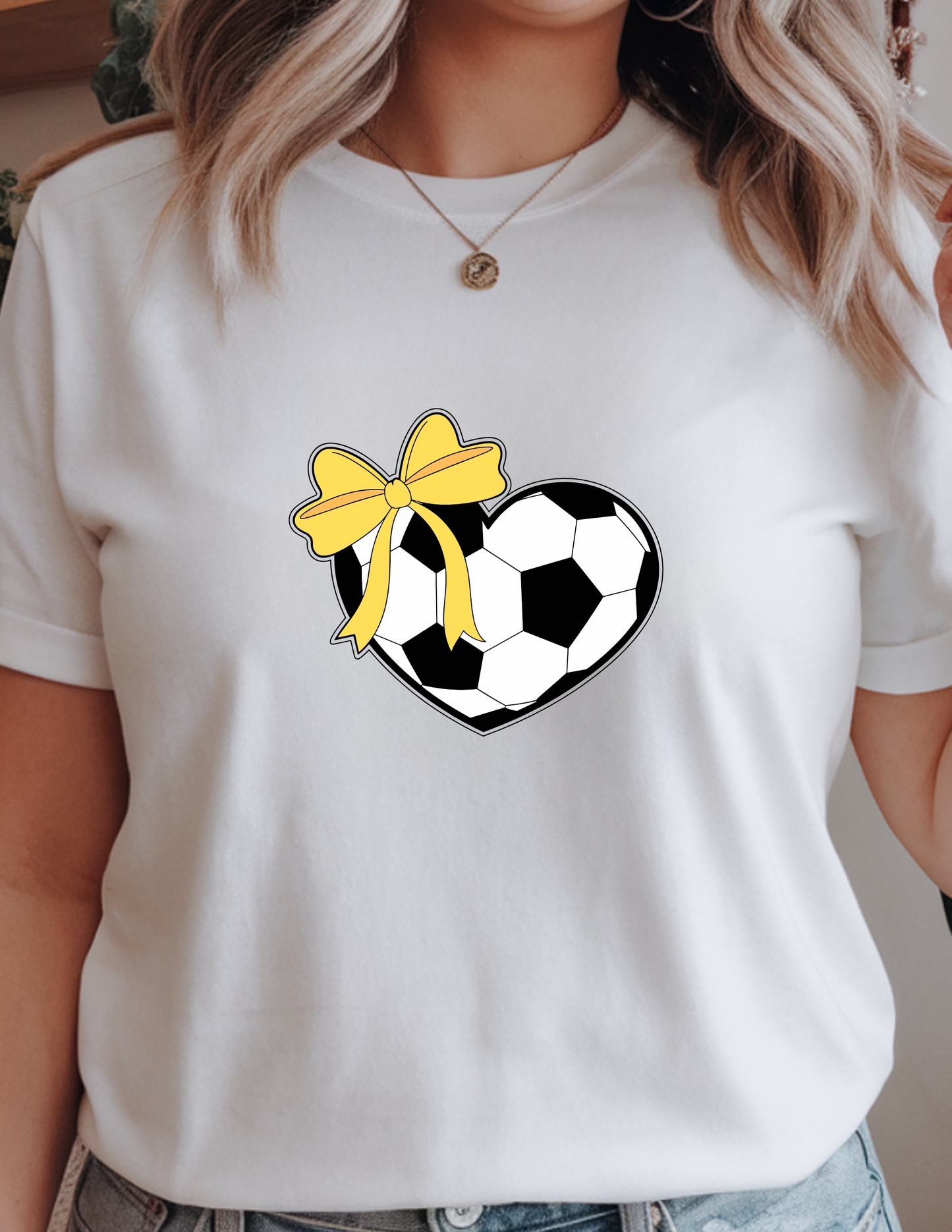 Coquette Bow Soccer Ball Tee