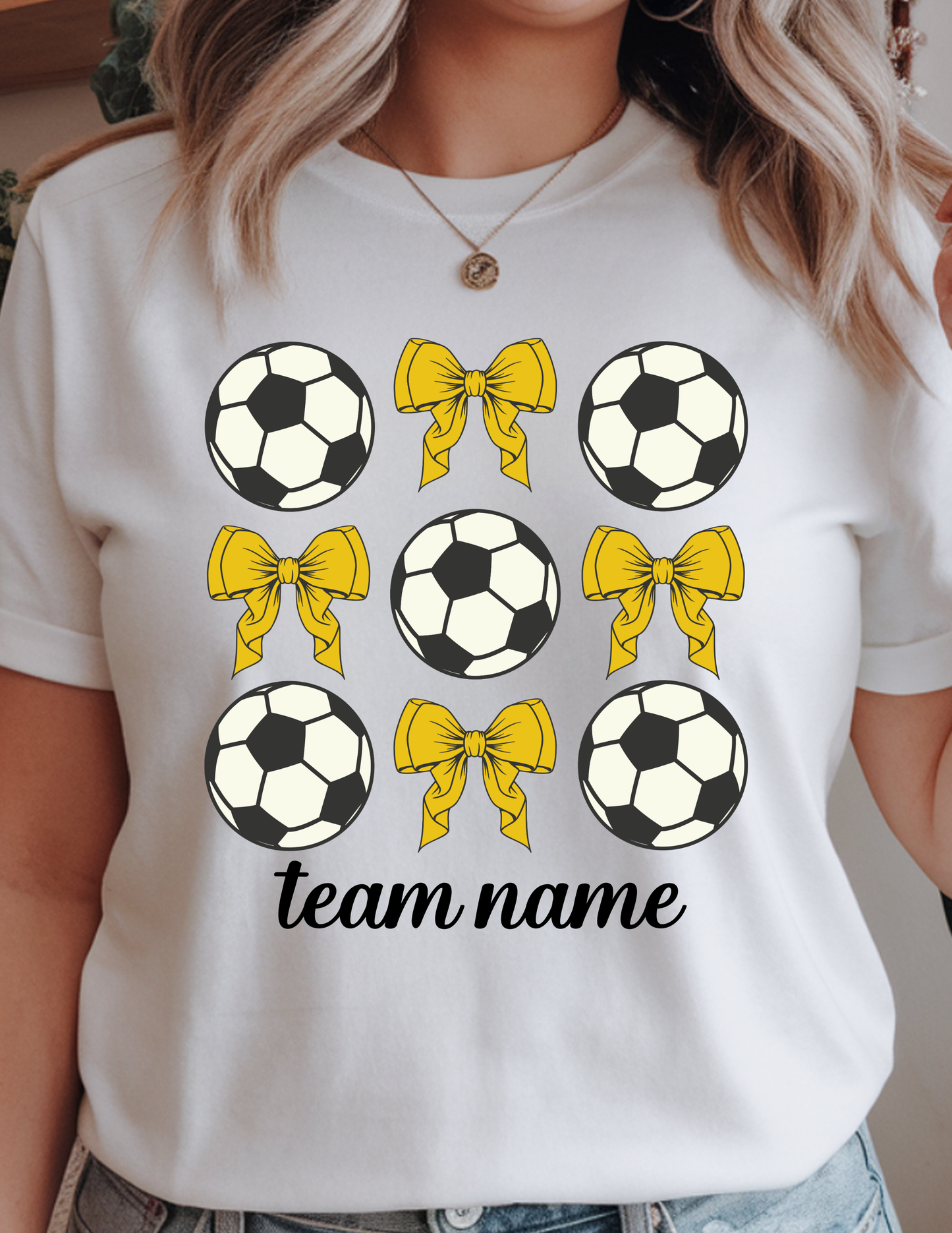 Bows & Soccer Balls Tee