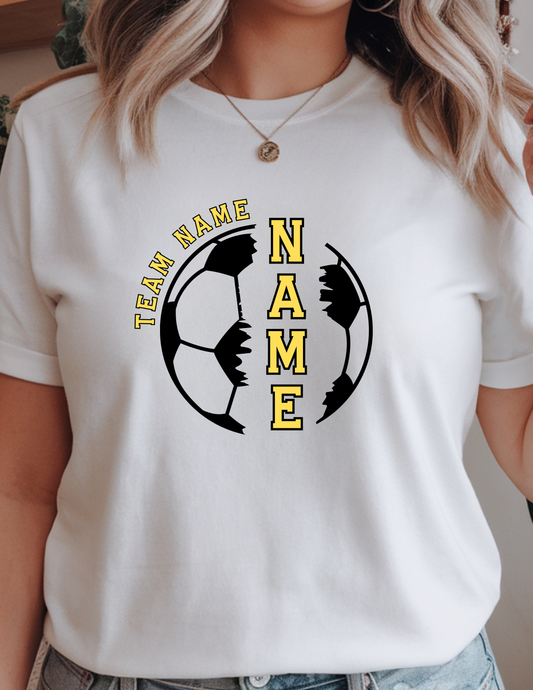 Kids Personalized Soccer Team Tee